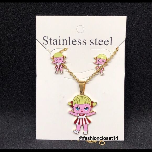 SURPRISE LOL DOLL NECKLACE stainless steal NEW - Picture 1 of 4